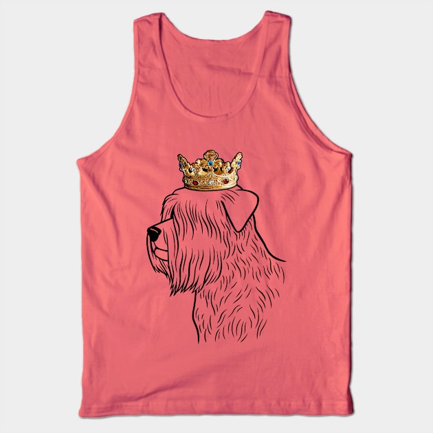 Soft Coated Wheaten Terrier Dog King Queen Wearing Crown Tank Top by millersye